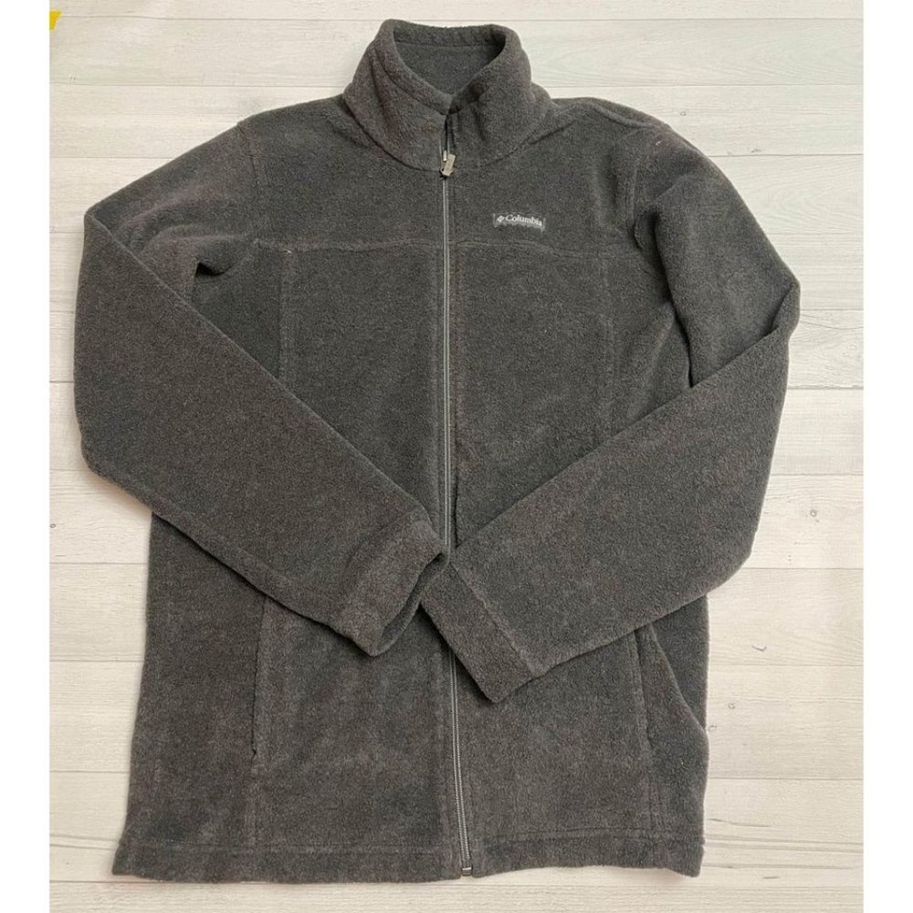 columbia grey fleece jacket XL 18/20